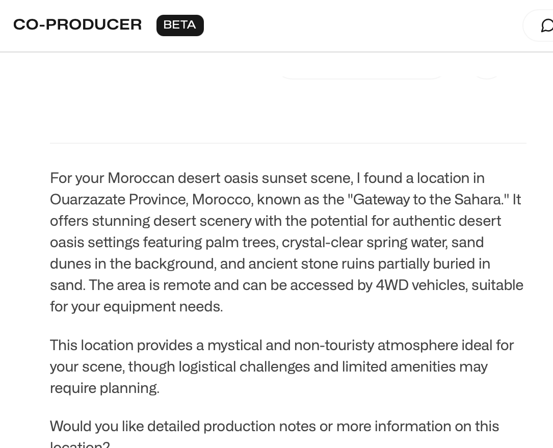 Massif CoProducer tutorial step 1 AI Notes